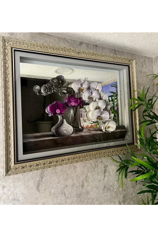 NİVEMESHOME VAZOLU ÇİÇEKLİ 60X80 TABLO