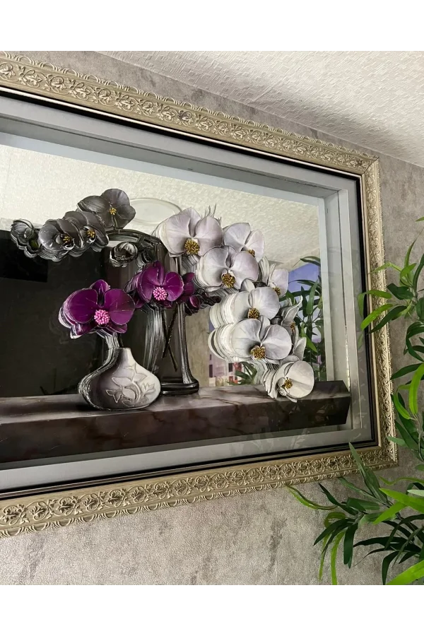 NİVEMESHOME VAZOLU ÇİÇEKLİ 60X80 TABLO
