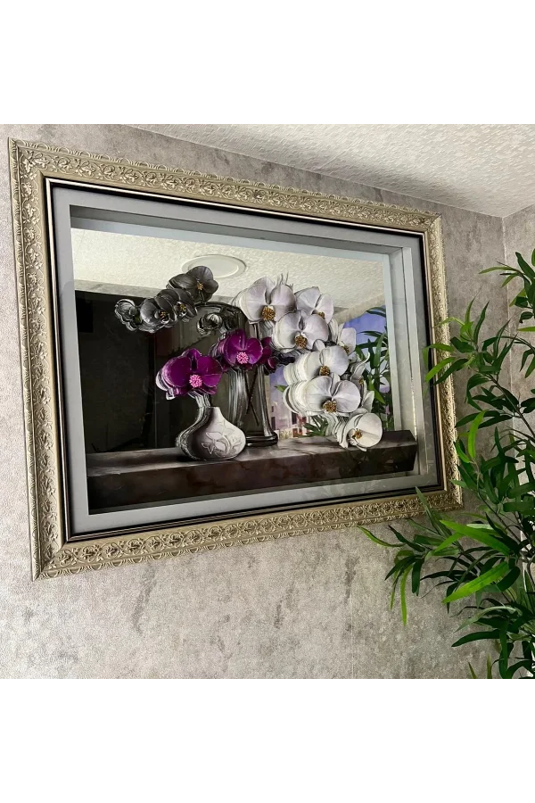 NİVEMESHOME VAZOLU ÇİÇEKLİ 60X80 TABLO