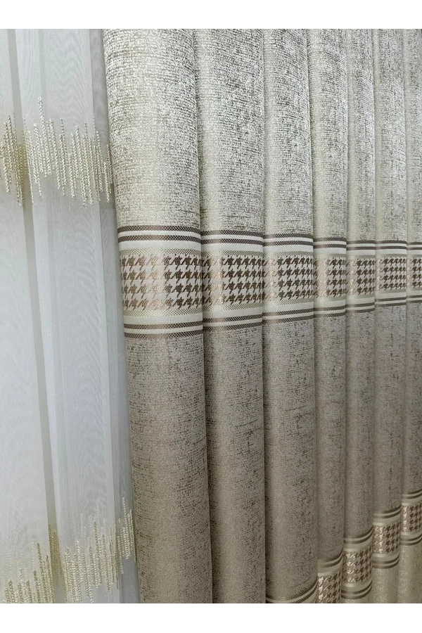 NİVEMESHOME VENÜS FJ631728 V-116 1/3 SIK PİLELİ FON PERDE APM