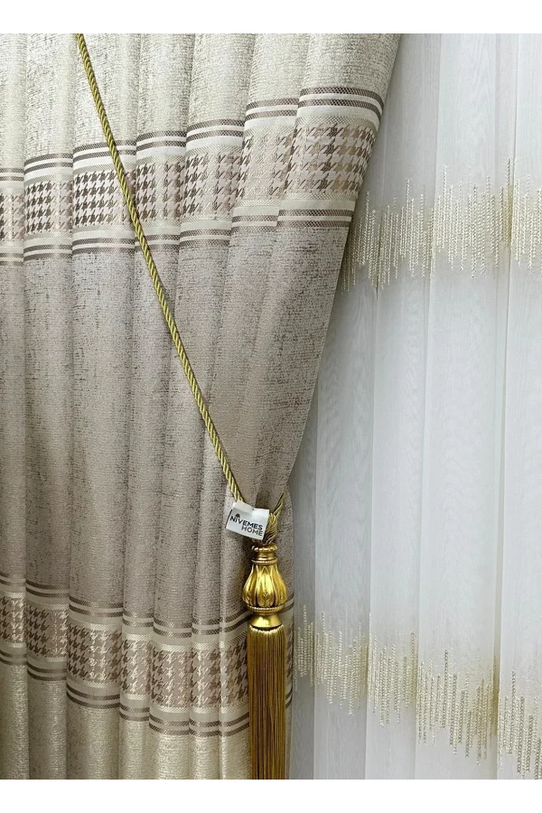 NİVEMESHOME VENÜS FJ631728 V-116 1/3 SIK PİLELİ FON PERDE APM