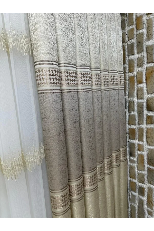 NİVEMESHOME VENÜS FJ631728 V-116 1/3 SIK PİLELİ FON PERDE APM