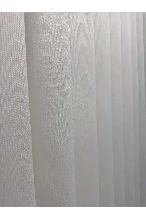 NİVEMESHOME VERA ÇELİK TÜL PERDE AĞIR GRAMAJLI ÜTÜ ISTEMEZ 1/3 SIK PİLE TÜL PERDE APM