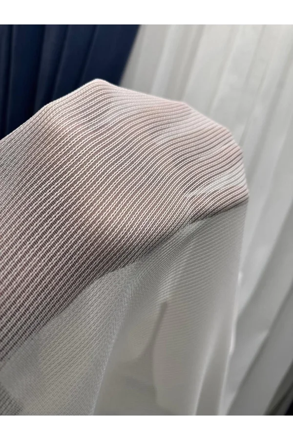 NİVEMESHOME VERA ÇELİK TÜL PERDE AĞIR GRAMAJLI ÜTÜ ISTEMEZ 1/3 SIK PİLE TÜL PERDE APM