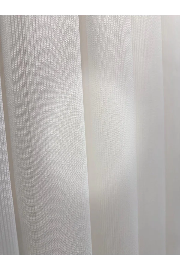 NİVEMESHOME VERA ÇELİK TÜL PERDE AĞIR GRAMAJLI ÜTÜ ISTEMEZ 1/3 SIK PİLE TÜL PERDE APM