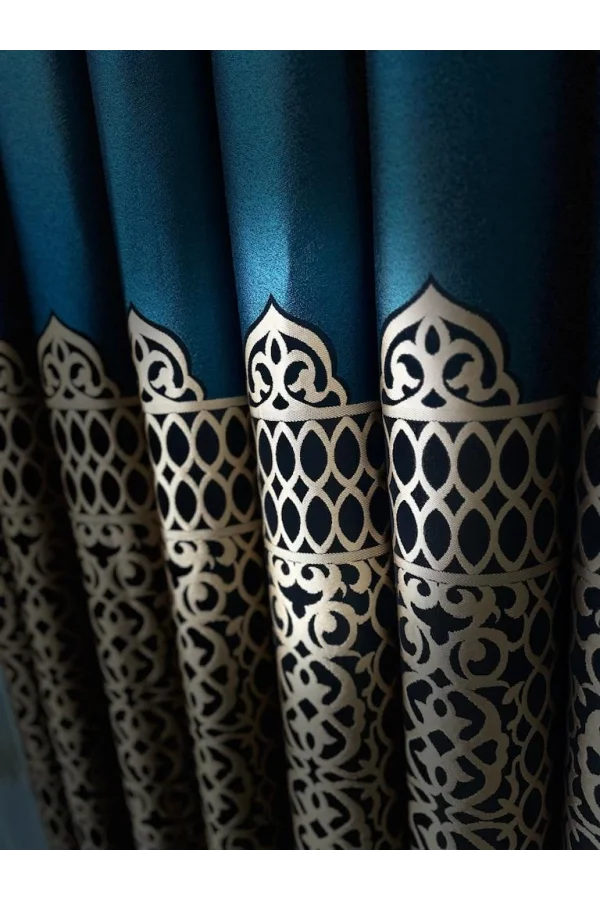 NİVEMESHOME VINTAGE VERDE-ORO V-901 1/3 PILE FITA TENDA DI FON APM