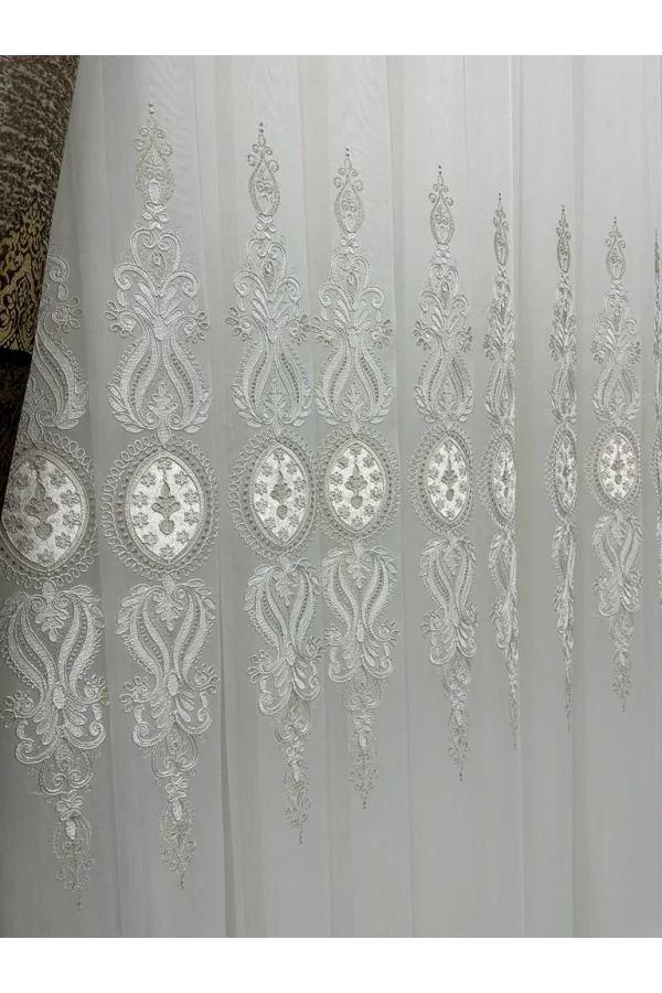 NİVEMESHOME VUAL 5050 V-1 TÜL PERDE 1/3 SIK PİLELİ TÜL PERDE APM