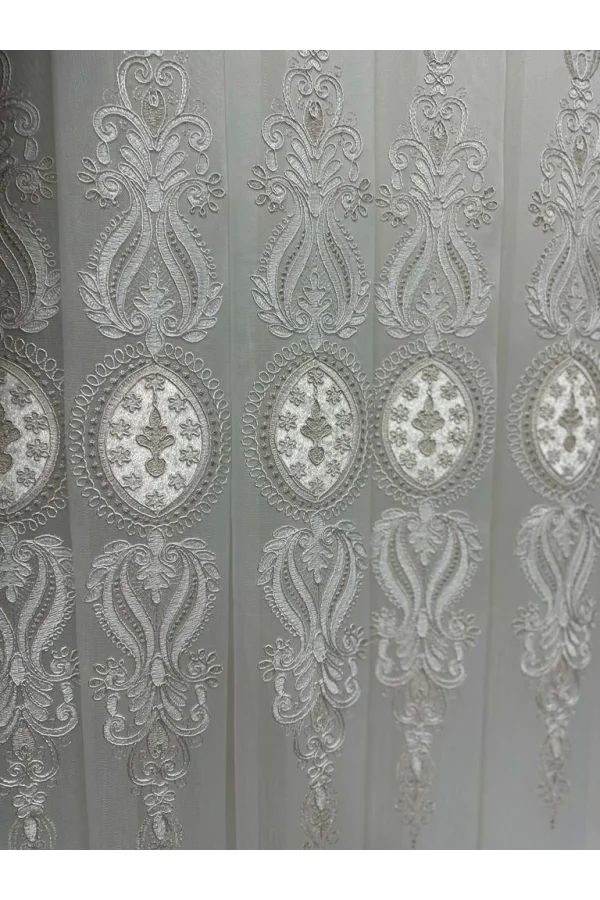 NİVEMESHOME VUAL 5050 V-1 TÜL PERDE 1/3 SIK PİLELİ TÜL PERDE APM