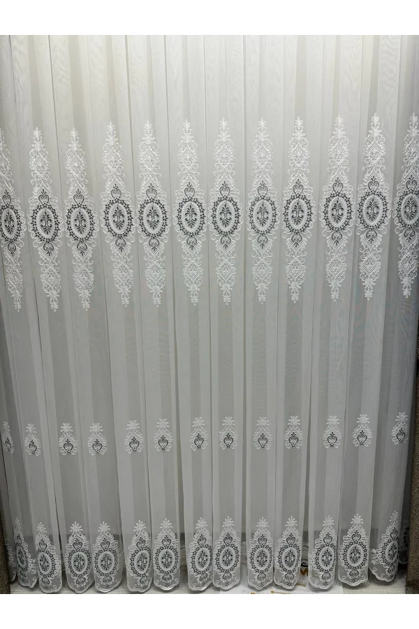 NİVEMESHOME YAREN 1/3 SIK PİLELİ TÜL PERDE APM