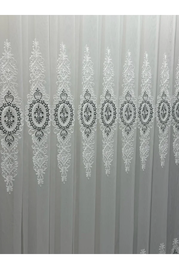 NİVEMESHOME YAREN 1/3 SIK PİLELİ TÜL PERDE APM