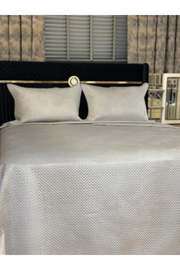 NİVEMESHOME BETTBEZUG SET DOPPELBETT 240X260 GRAU TOSKANA