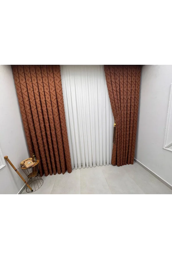 NİVEMESHOME NEW GENERATION FISH SCALE V-101 1/2.5 BATTERY-POWERED TULLE CURTAIN