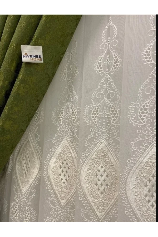 NİVEMESHOME NEUES BODEN MUSTER 1/3 DICHTEN HAUFEN VORHANG APM