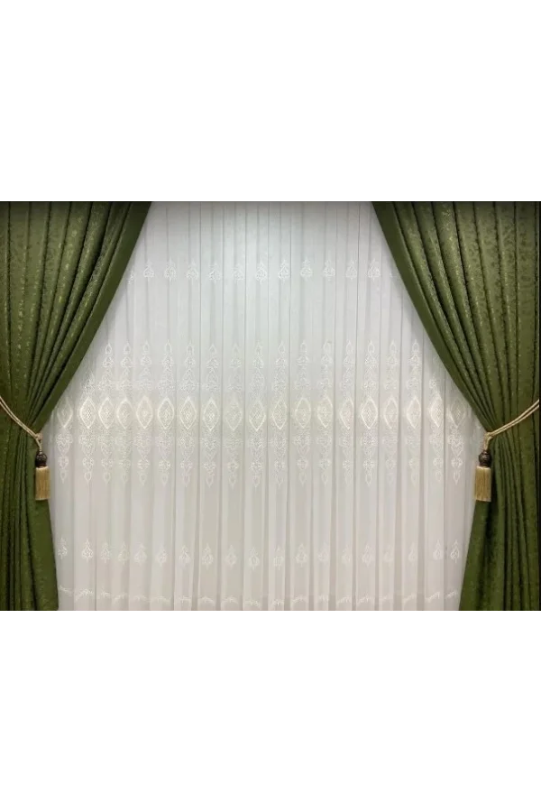 NİVEMESHOME NEUES BODEN MUSTER 1/3 DICHTEN HAUFEN VORHANG APM