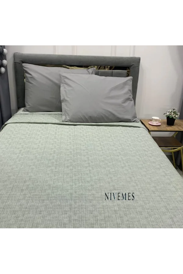 NİVEMESHOME YEŞİL 200X230 TEK PİKE ÖRTÜSÜ ÇİFT KİŞİLİK