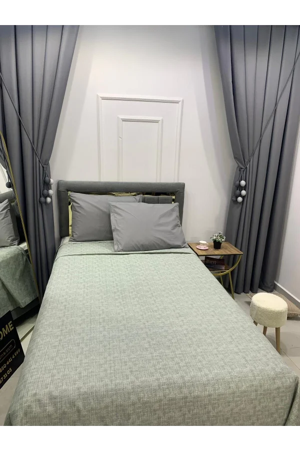 NİVEMESHOME YEŞİL 200X230 TEK PİKE ÖRTÜSÜ ÇİFT KİŞİLİK