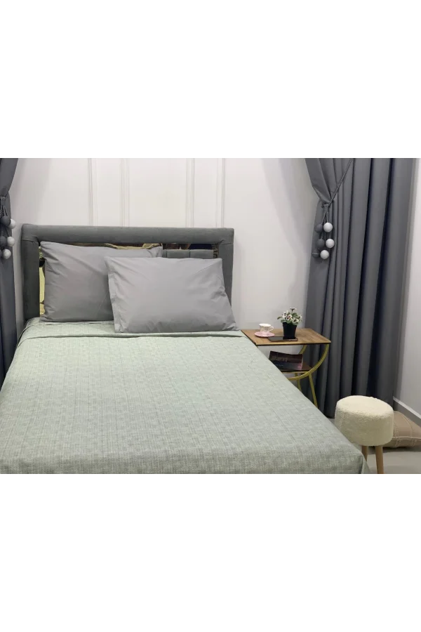 NİVEMESHOME YEŞİL 200X230 TEK PİKE ÖRTÜSÜ ÇİFT KİŞİLİK
