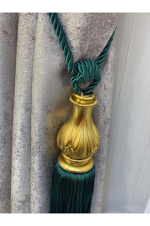 NİVEMESHOME زمرد أخضر بساتين الذهب مزخرفة تجميع السقف الظهرية