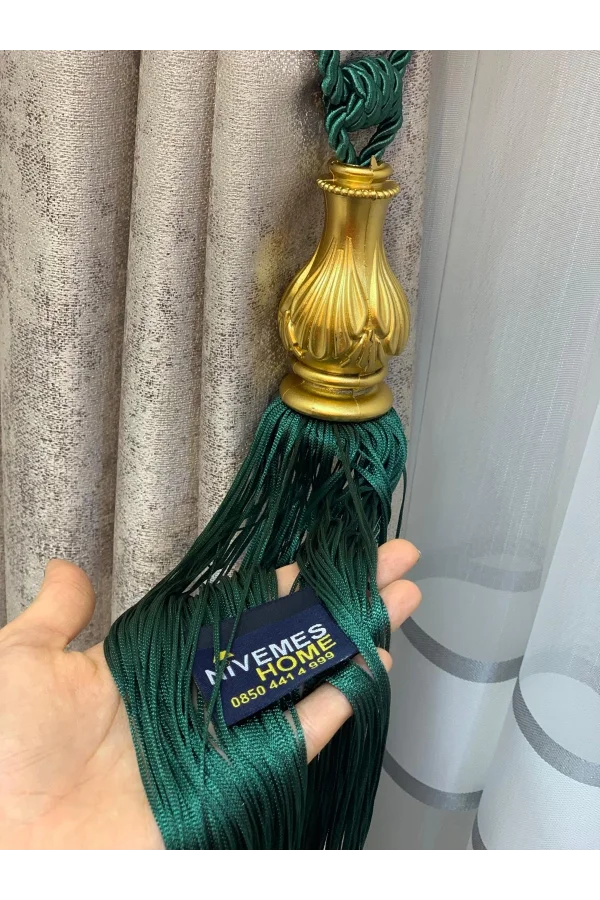 NİVEMESHOME زمرد أخضر بساتين الذهب مزخرفة تجميع السقف الظهرية