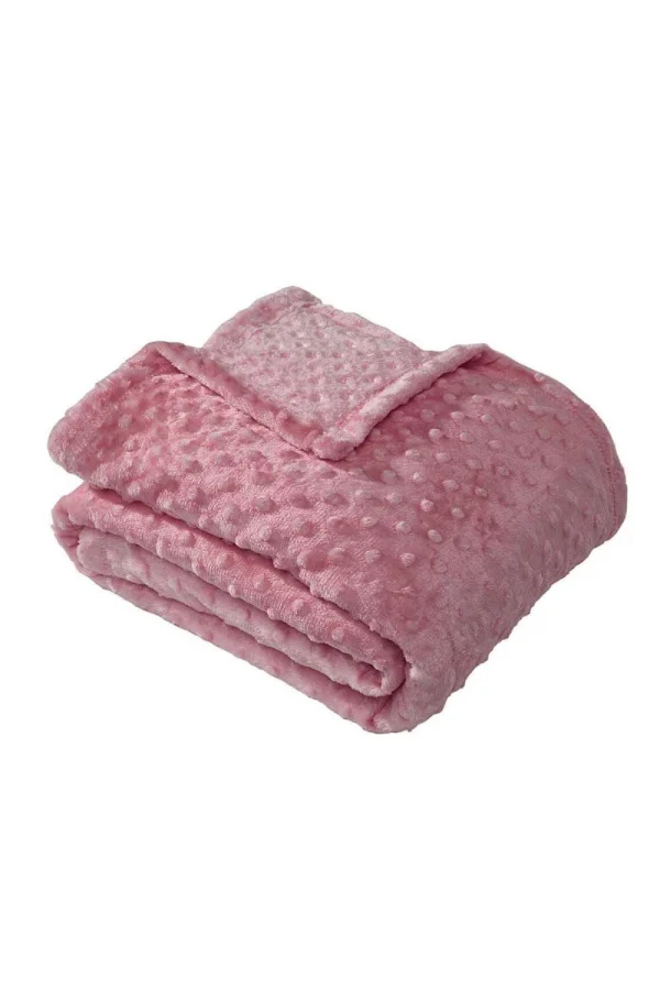 PEARLY PINK DOUBLE SIDED BUD SOFT BLANKET MERINO