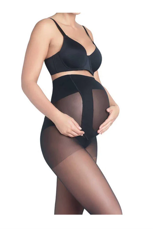 PENTI 9 MESI 10 GIORNI CALZE NERE CON PANTALONI