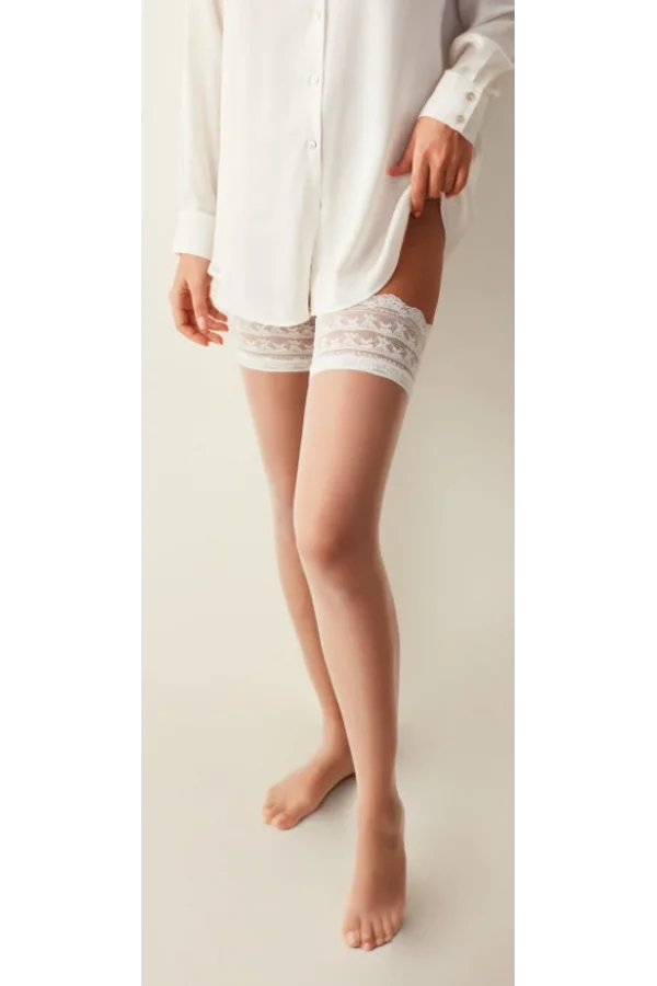 PENTİ BRİDAL JARTİYER ÇORAP B.BEYAZ S/M