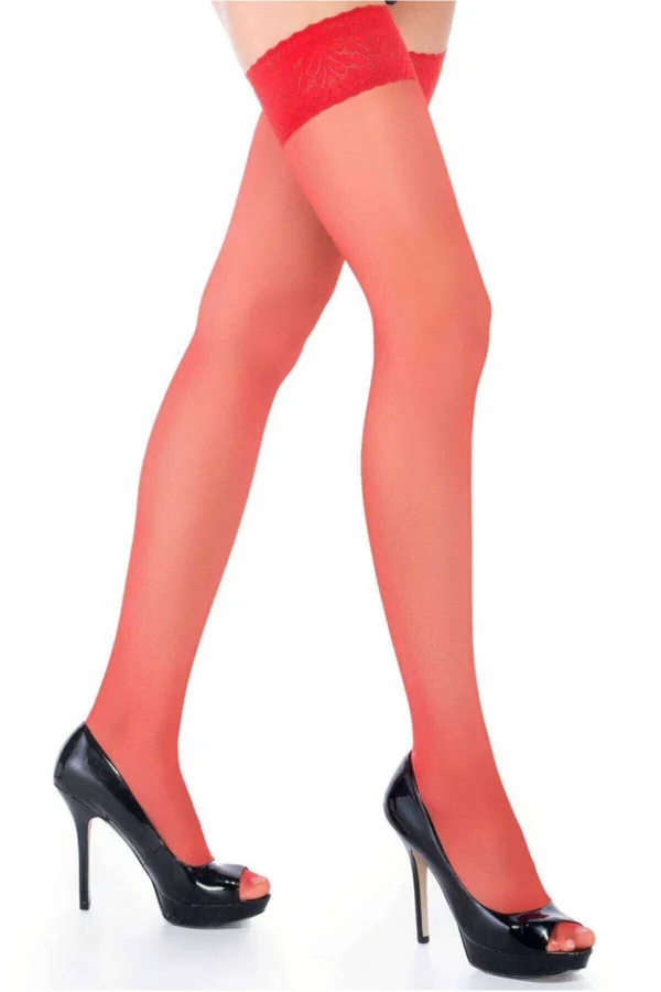 PENTİ KIRMIZI FANTAZİ JARTİYER ÇORAP S/M