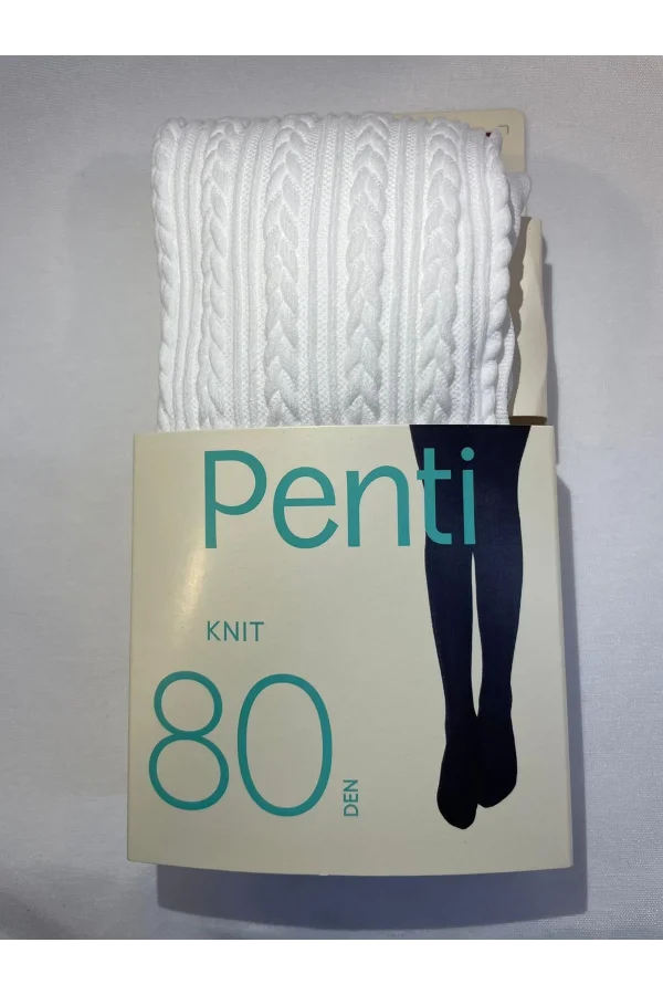 PENTİ PRETTY KNIT 80 DEN ЧУЛКИ-КОЛГОТКИ БЕЛЫЙ 2-3 ГОДА