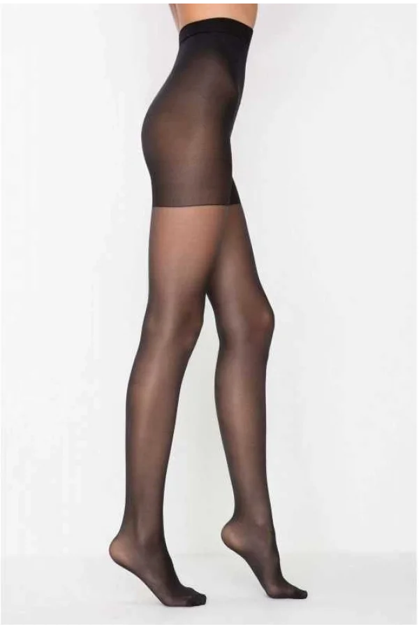 PENTI NERO SILHOUETTE CORSETTO COLLANT XXL