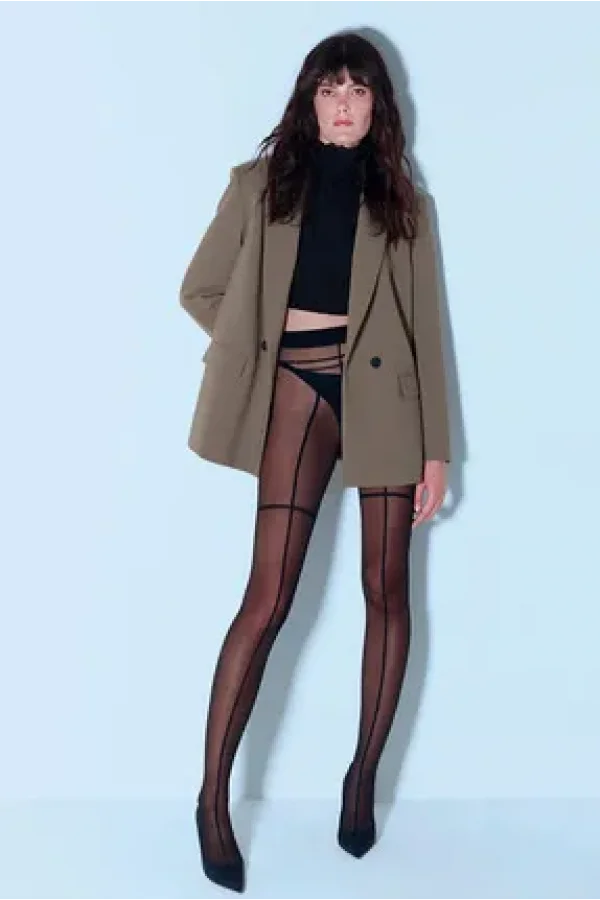 PENTÌ WOW COLLANT NERO A RIGHE S/M