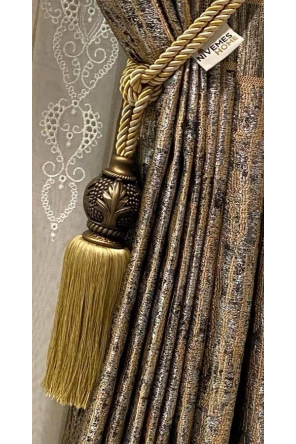SİYAH GOLD  1/3 SIK PİLE PANO FON PERDE APM
