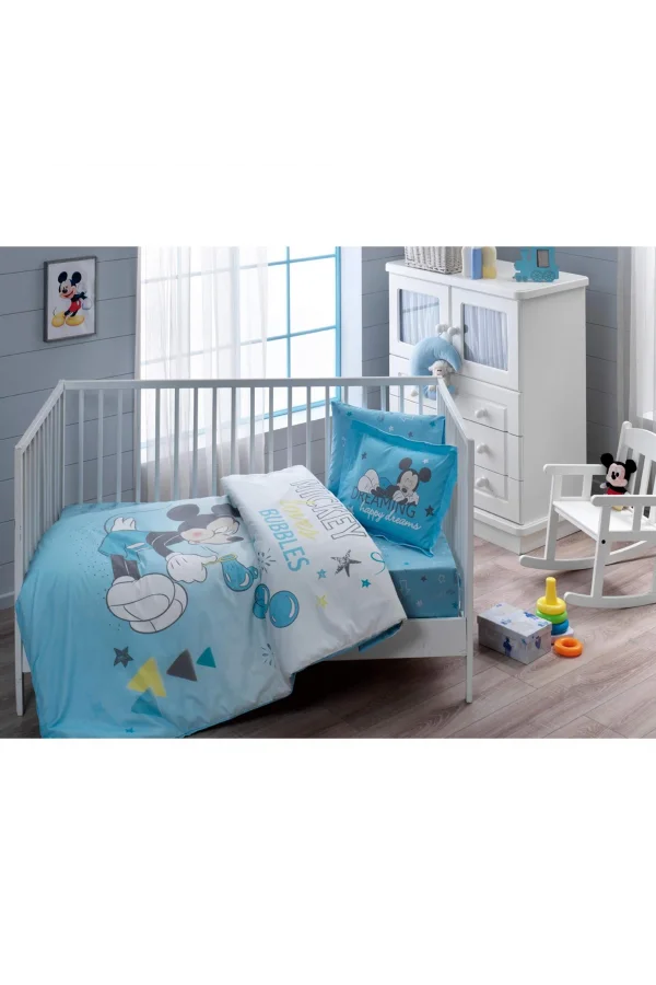 SET LENZUOLA BABY A BOLLE DI DISNEY MICKEY