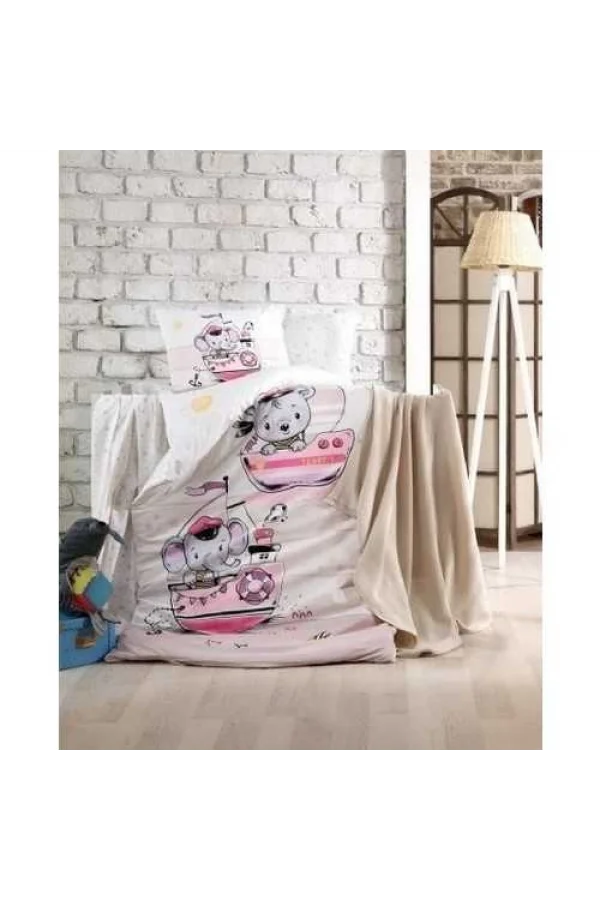 مجموعة أطقم الأطفال المحبوكة من الزجاج التيارية الوردية البامبو