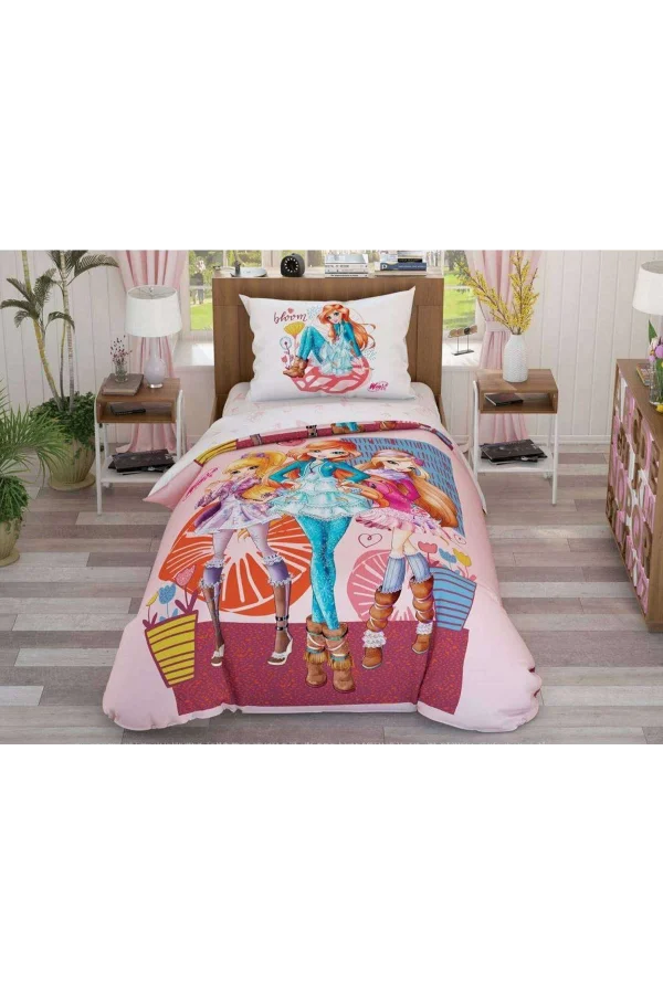 SET LENZUOLA CON LICENZA WINX FLOWERS