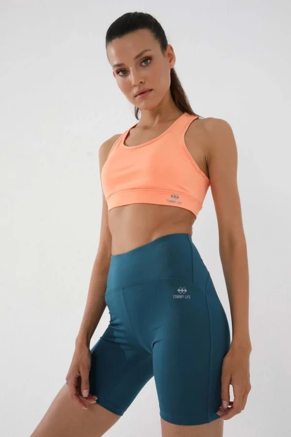 TOMMY LİFE T09BY-91009-01 WOMENS CYCLIST TIGHTS EMERALD