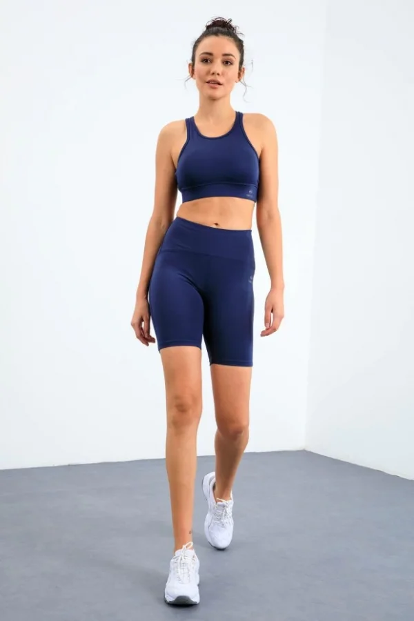 TOMMY LİFE T10BY-95302_01 WOMENS ATHLETE-CYCLIST LEGGINGS SET INDIGO