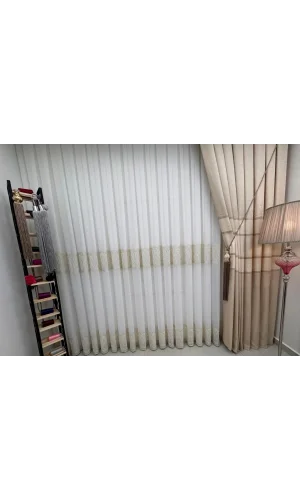 NİVEMESHOME LUMINA 7194 V2 1/3 PİLELİ BAMBU TÜL PERDE