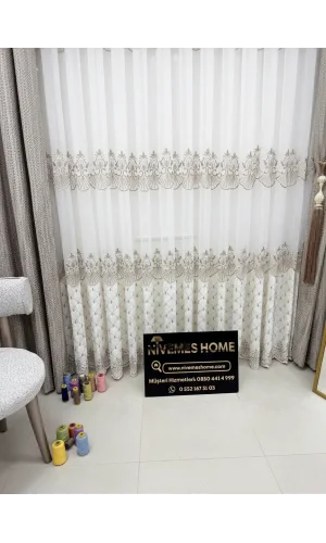 NIVEMESHOME 2840 HARMONÍA VIZÓN 1/3 PLEYEL TÜL PERDE