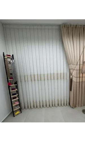 NİVEMESHOME LUMİNA 7194 V2 1/2,5 PİLELİ BAMBU TÜL PERDE