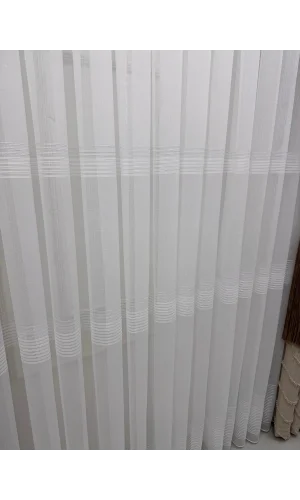 NİVEMESHOME NUEVA TEMPORADA CORTINA DE TUL PLATEADA BRILLANTE CON 3 BANDAS Y 1/3 PLIEGUE.