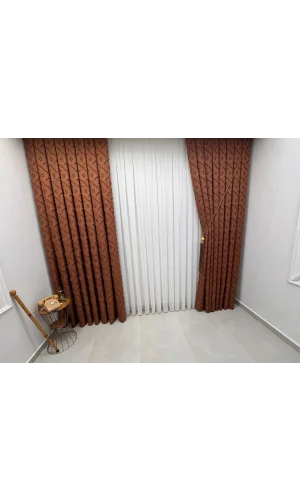 NIVEMESHOME SEDEF 3-0011 TILE 1/3 PLEATED CURTAIN