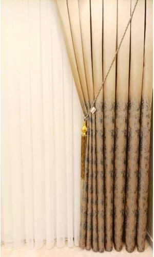 BAMBU CREME 1/3 DICHTE GEKRÄUSE VOILE VORHANG APM