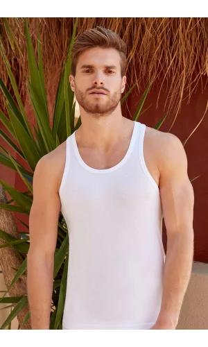 BERRAK 1030 ELASTAN ERKEK ATLET BEYAZ