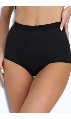 BERRAK 11656 ملابس داخلية نسائية مدعمة باللون الأسود مقاس L
