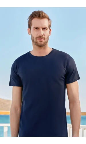 BERRAK 4097 МУЖСКАЯ ФУТБОЛКА СИНЕГО ЦВЕТА