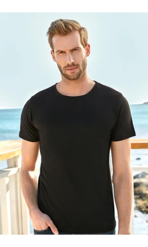 BERRAK 4097 MУЖСКАЯ ФУТБОЛКА ЧЕРНАЯ