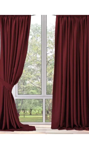 PERSIANA OPACA DE COLOR BURDEOS con forro opaco