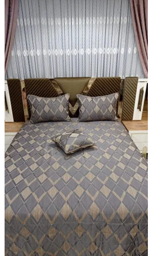 DIAMOND DUNKELBLAU DOPPELBETTDECKE ECOSSE