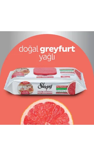 NATÜRLICHES GRAPEFRUITGETRÄNKTES OBERFLÄCHENREINIGUNGSTUCH 50 BLATT SCHLAF