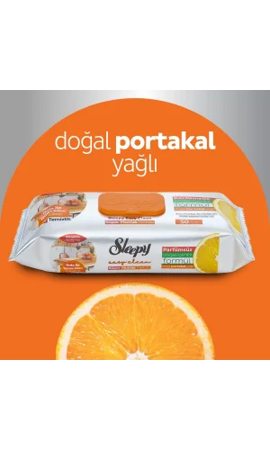 NATÜRLICHE ORANGENÖLLÖSE OBERFLÄCHENREINIGUNGSTÜCHER 50 BLATT SLEEPY